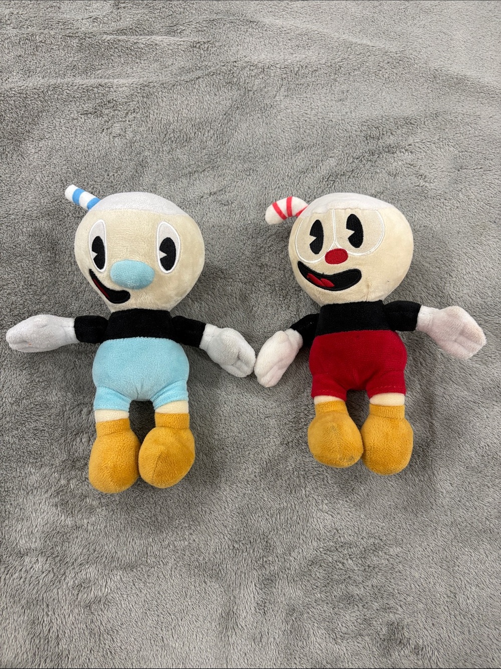 Plush Cuphead & MugMan Character toy set - Blue and Red Options